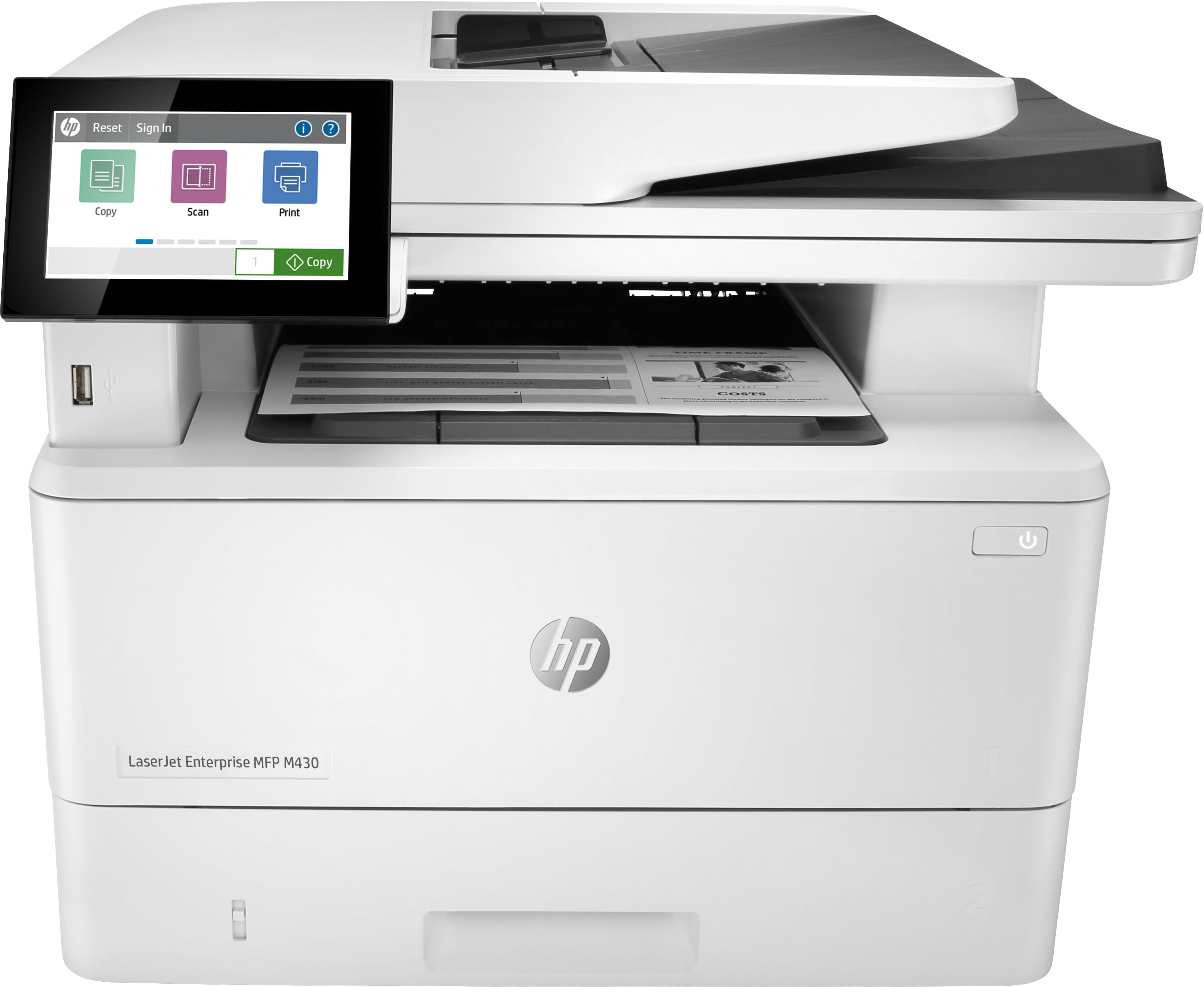 HP Stampante Laser Multifunzione LaserJet Enterprise MFP M430f Risoluzione 600x600 DPI A5 Bianca HP LaserJet Enterprise Stampante multifunzione Enterp