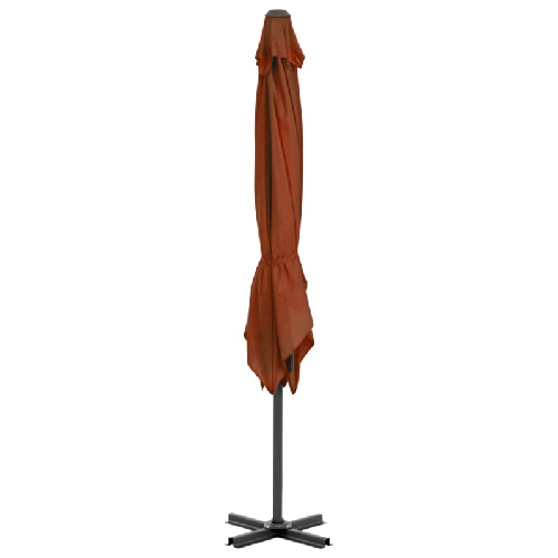Ombrellone a Sbalzo con Palo in Alluminio 250x250 cm Terracotta