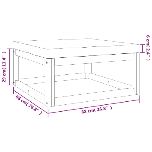vidaXL Set Salotto da Giardino 4 pz con Cuscini Verdi Legno Massello