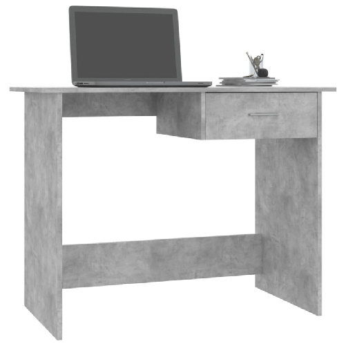 Scrivania Grigio Cemento 100x50x76 cm in Truciolato