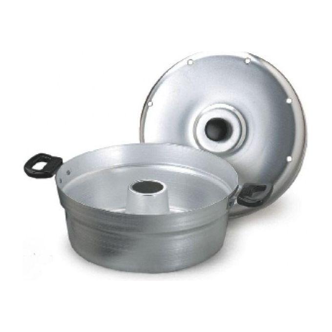 Agnelli Fornetto in alluminio Nonna Aurelia per dolci con coperchio e piastra in ferro 28 cm