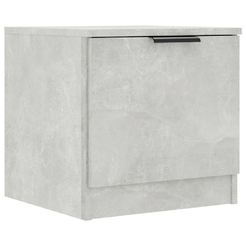 Comodini 2 pz Grigio Cemento 40x39x40 cm