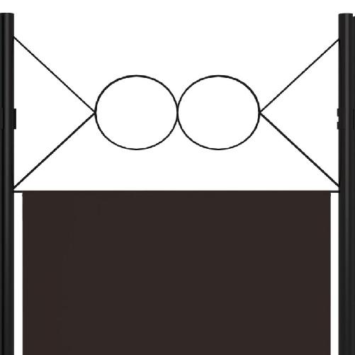 vidaXL Paravento a 4 Pannelli Marrone 160x180 cm
