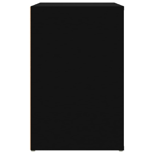 Scarpiera Nera 130x35x54 cm in Legno Multistrato