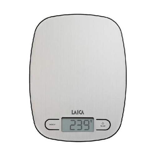Laica KS1033 bilancia da cucina Acciaio inox Superficie piana Ovale Bilancia da cucina elettronica