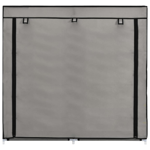 vidaXL Scarpiera Coperta Grigia 115x28x110 cm in Tessuto