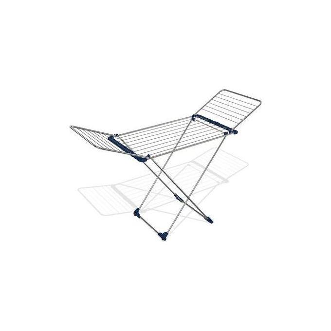 Gimi Stendibiancheria da Pavimento Max in Acciaio Inox e Alluminio 167x55,5x91