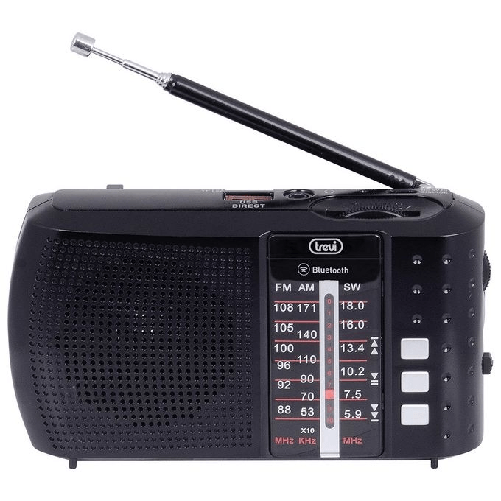 Trevi RADIO PORTATILE MULTIBANDA WIRELESS USB MICRO SD RA 7F20 BT NERO
