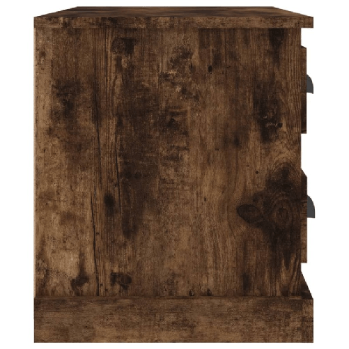 vidaXL Comodino Rovere Fumo 60x39x45 cm