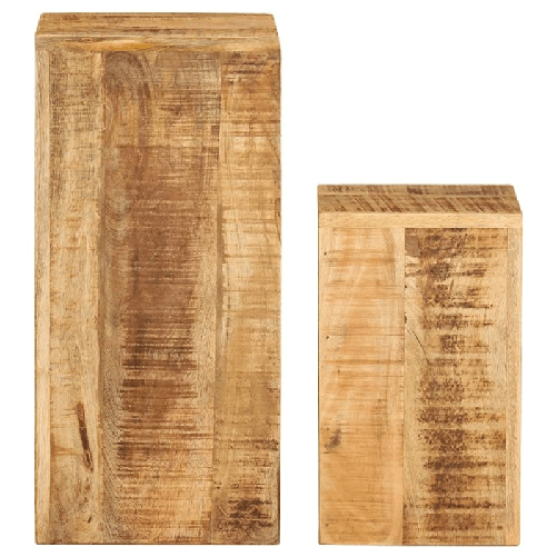 vidaXL Tavolini 2 pz in Legno Massello di Mango