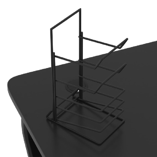 vidaXL Scrivania da Gaming con Gambe a Forma di ZZ Nera 90x60x75cm