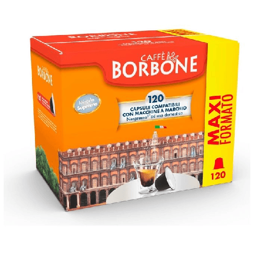 Borbone Caffè Borbone Capsule per Nespresso Suprema Capsule caffè 120pz Caffè borbone miscela suprema 120 capsule nespresso compatibili caffè napoleta