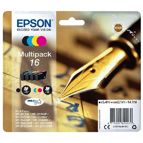 Epson Pen and crossword Multipack Penna e cruciverba 4 colori Inchiostri DURABrite Ultra 16