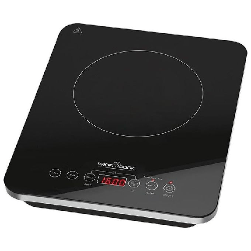 Kaufgut ProfiCook EKI 1062 Nero Superficie piana Piano cottura a induzione 1 Fornello(i) ProfiCook EKI 1062 Nero Superficie piana Piano cottura a indu