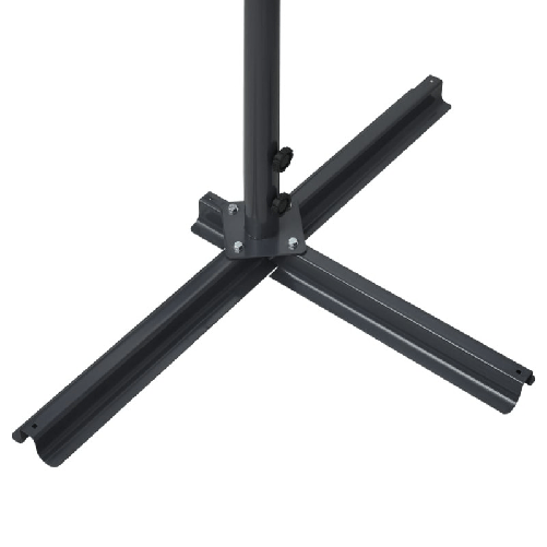 vidaXL Tenda Parasole con Piedistallo 400x300 cm Antracite