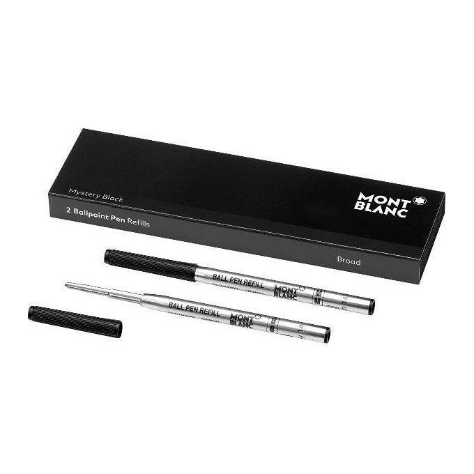 Mont Blanc Confezione 2 Refill Mystery Black Nero B