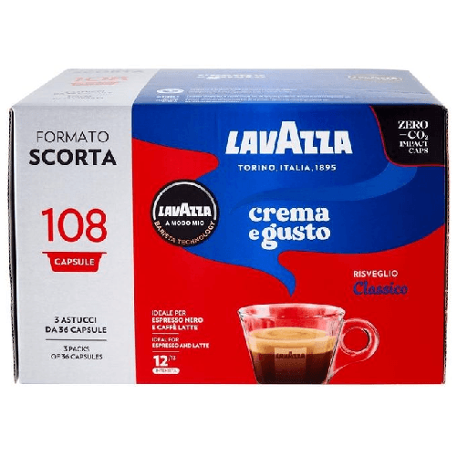 Lavazza A Modo Mio Crema e Gusto - 108 Capsule Originali