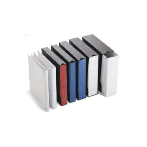 SEI ROTA Raccoglitore personalizzabile Stelvio TI - 4 anelli quadri 65 mm - dorso 9 cm - 22 x 30 cm - bianco - Sei Rota SEI Rota Stelvio TI raccoglito