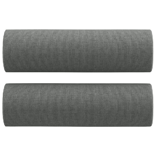 vidaXL Divano a 2 Posti con Cuscini Grigio Scuro 120 cm in Tessuto