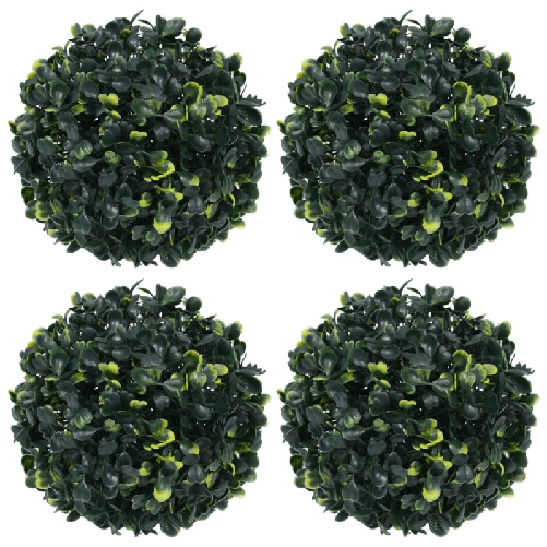 Sfere di Bosso Artificiale 4 pz 12 cm