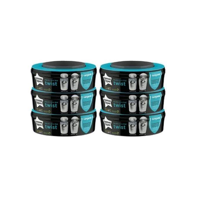 Tommee Tippee Ricariche Sangenic TEC per Sistema Avanzato di Smaltimento Pannolini Twist and Click 6 Pezzi