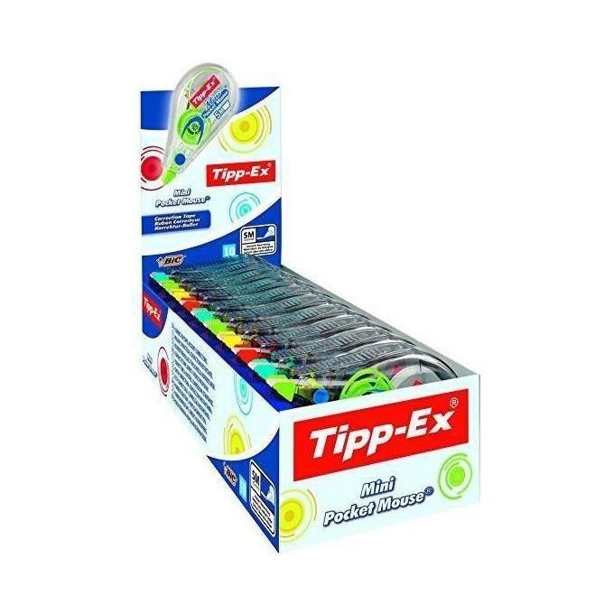 Bic Tipp-Ex Mini Pocket Mousefashion Correttore a Nastro Formato Pocket e Colori Fashion 10 Correttori