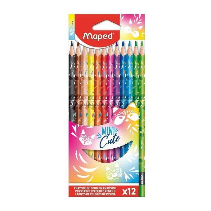 Maped 862201 pastello colorato Multicolore 12 pz Maped Confezione 12 Mini Cute Matite Colorate
