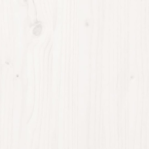 Supporto per Monitor Bianco 50x27x15 cm Legno Massello di Pino