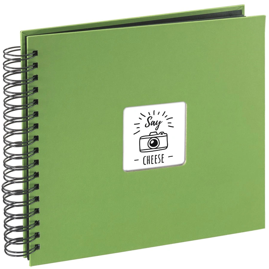Hama 4007249948755 album fotografico e portalistino Verde 100 fogli 10 x 15 Rilegatura a spirale