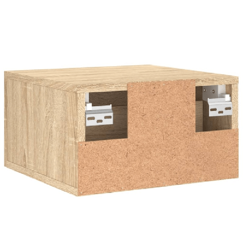 vidaXL Comodino a Muro Rovere Sonoma 35x35x20 cm