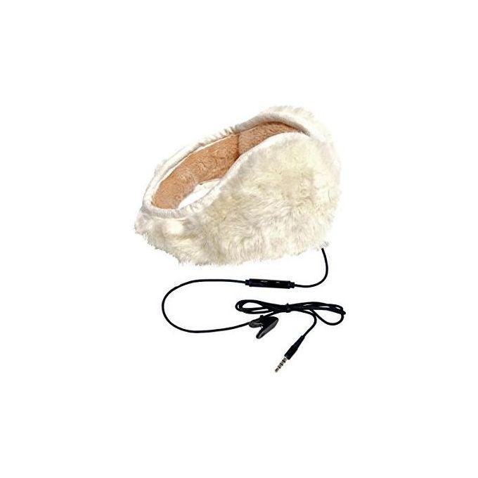 Hi-Ear Paraorecchie Musicale con Speaker e Jack 3.5 Long Hair White