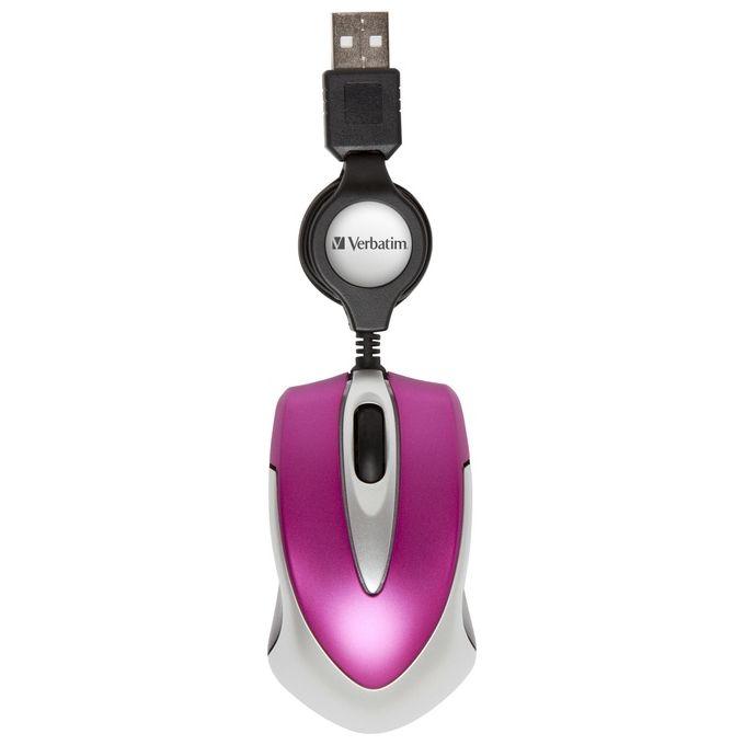Verbatim Go Mini mouse USB tipo A Ottico 1000 DPI