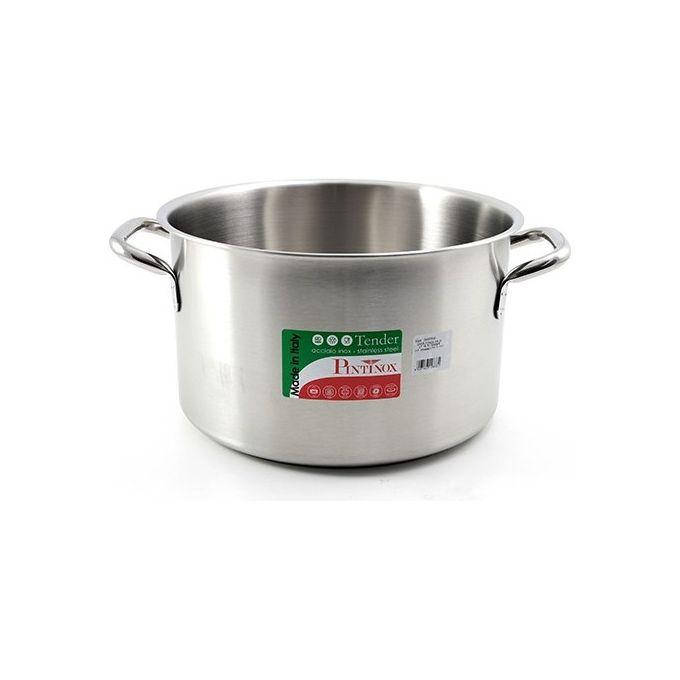 Casseruola alta per induzione con 2 manici in acciaio Inox Diametro 32