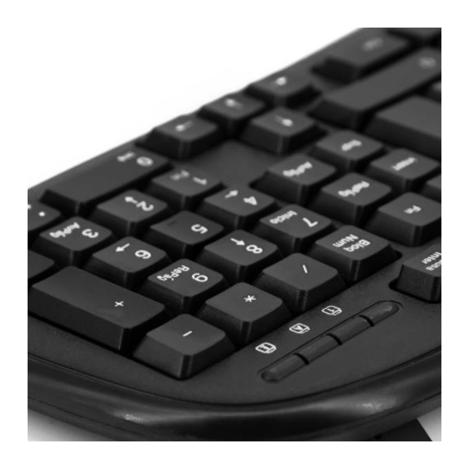 Nilox Keyboard KT50U Tastiera Usb Black Multi Nilox, Tastiera PC Multimediale, Tastiera USB con Tasti Multifunzione, Tastiera numerica, Standard, Mult