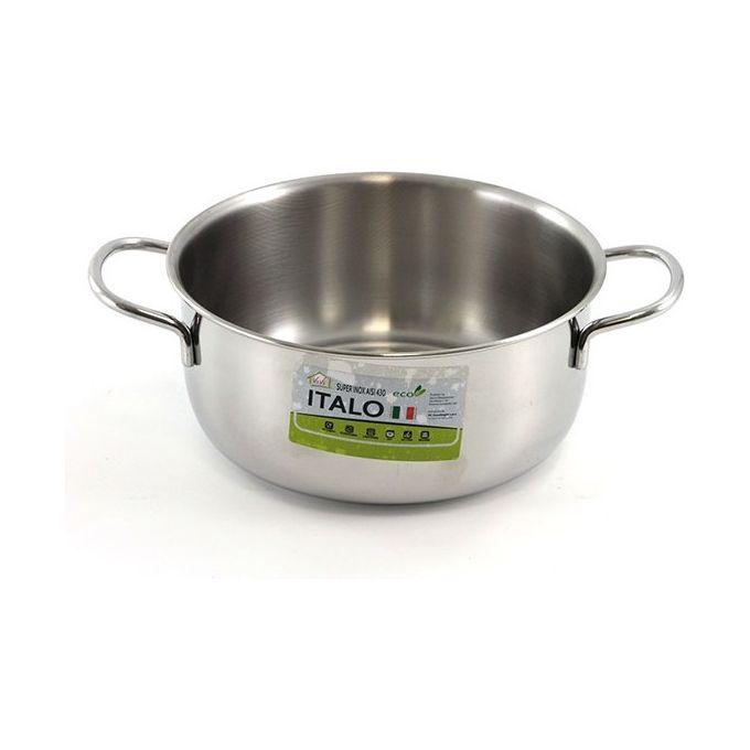 Casseruola fonda per induzione con 2 manici Italo cm.20