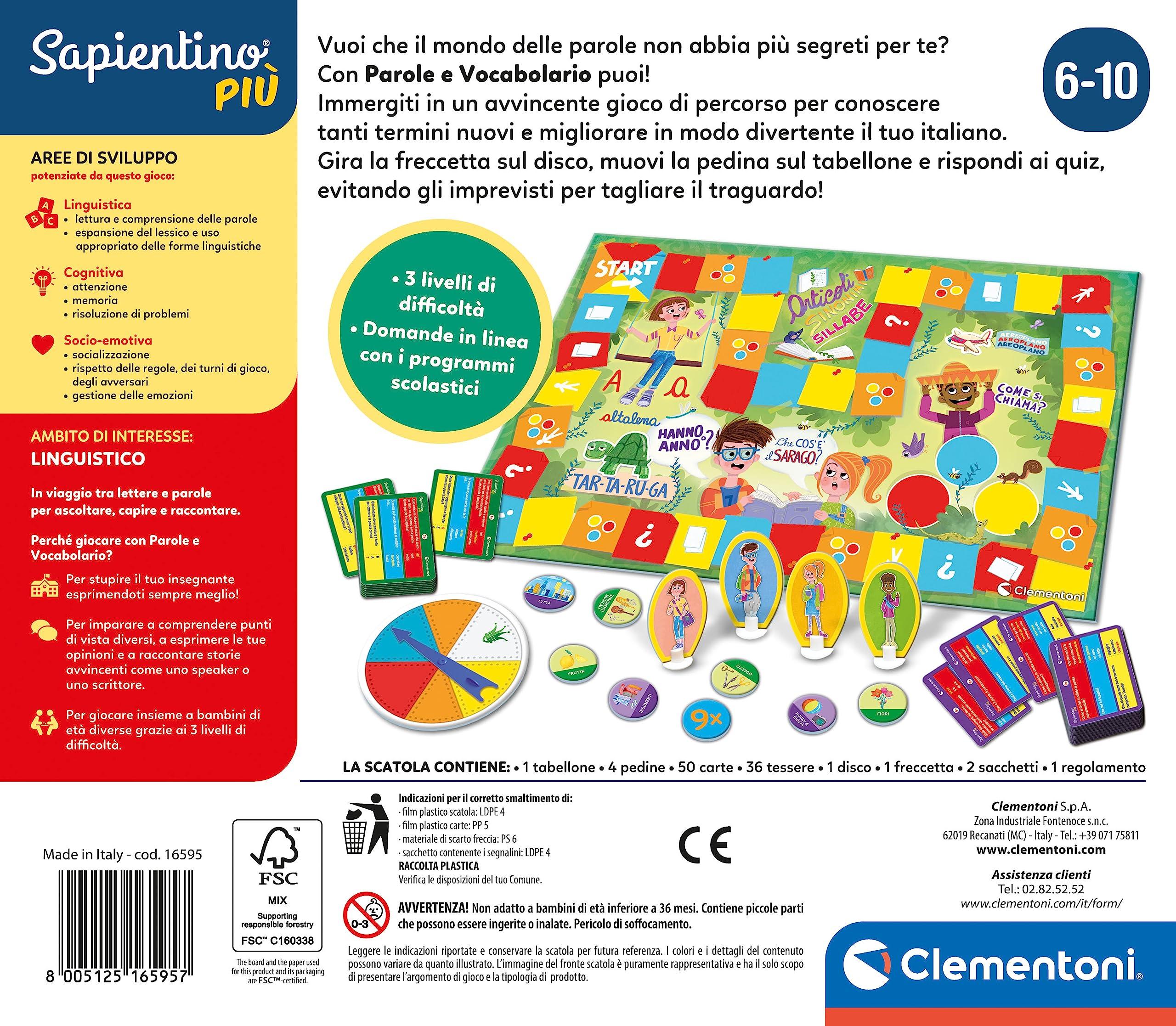 Clementoni Sapientino Piu' Parole e Vocabolario Clementoni Sapientino Più Parole e Vocabolario