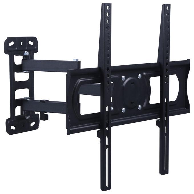 Link Staffa a Muro per Tv Fino a 40Kg da 32'' a 55'' Fino a Vesa 400x400 con 3 Snodi Orientamento Alto-Basso 5-10 Gradi Orientamento Laterale 45 Gradi