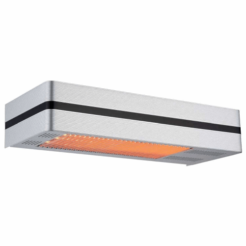 Sined Caldo Ira Inox 2000 Riscaldatore a Infrarossi Da Patio Con 2000w Regolabile Argento
