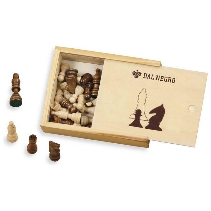 Teodomiro Dal Negro SET 32 SCACCHI H. 65mm IN SCATOLA LEGNO - 2847