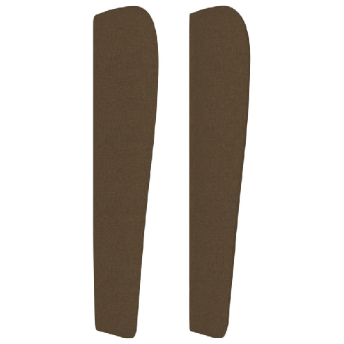 vidaXL Testiera ad Orecchio Marrone Scuro 103x23x118/128 cm in Tessuto