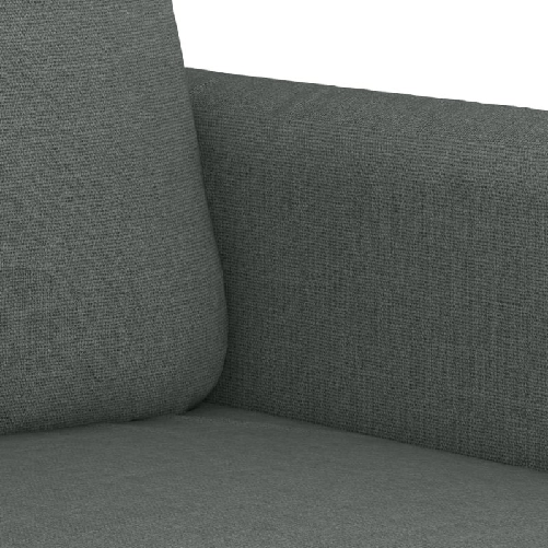 vidaXL Set di Divani 2 pz con Cuscini Grigio Scuro in Tessuto