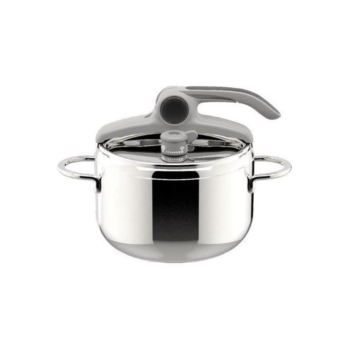 Lagostina 8900545502 Deliziosa, Pentola a pressione, Acciaio inox, induzione e gas, cm. 22,L. 5
