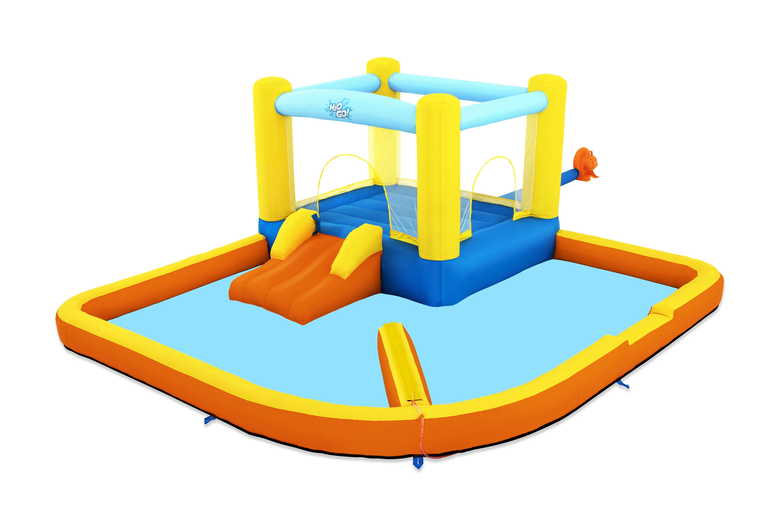 Bestway Piscina parco acquatico beach bounger mis.365x340x152 cm, poliestere rivestito in PVC Bestway Parco Acquatico Gonfiabile per Bambini H2OGO Bea