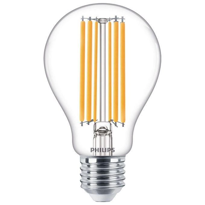 Philips Kit 6 lampadine LED goccia 100W E27 2700 non dim luce calda Philips Lampadina trasparente a filamento 120 W A67 E27