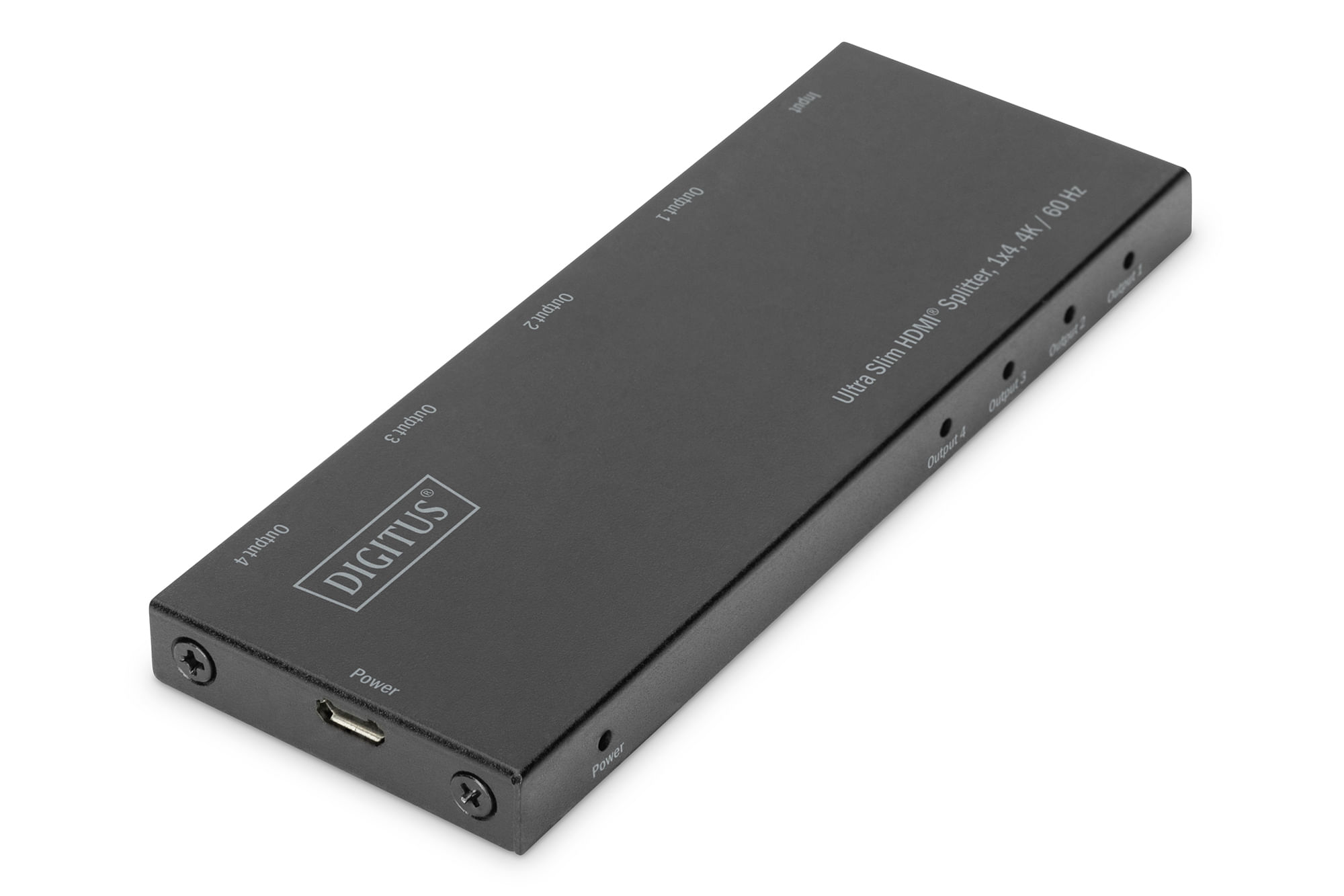 Digitus Splitter HDMI ultra slim, 1x4, 4K / 60 Hz