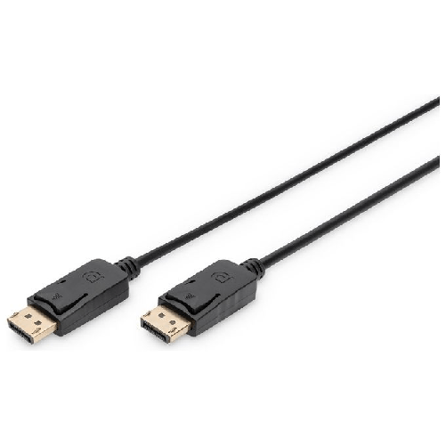 Digitus Digito DisplayPort Connection Cable 2M (M/Blocking, DP, 1.1A Conform, Black, AK-340103-020-S) Digitus Cavo di collegamento DisplayPort