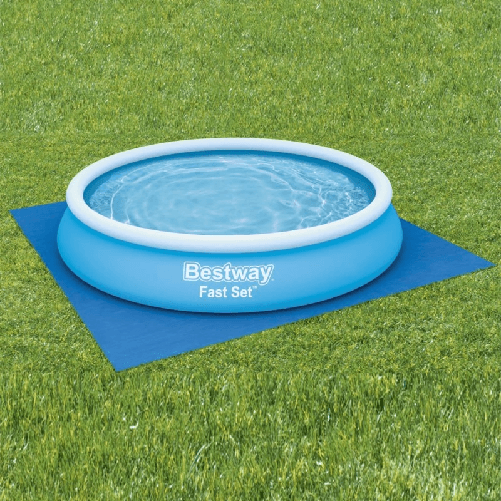 Bestway Telo Quadrato 390x390 Tappetino per Base Piscine Fuoriterra Rotonde Bestway 58002 accessorio per piscina Telo per pavimento