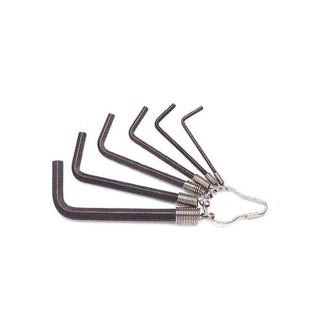 BETA Serie di 6 Chiavi Maschio Esagonale Piegate Acciaio Brunito - ISO 2936 - 96n-st 6