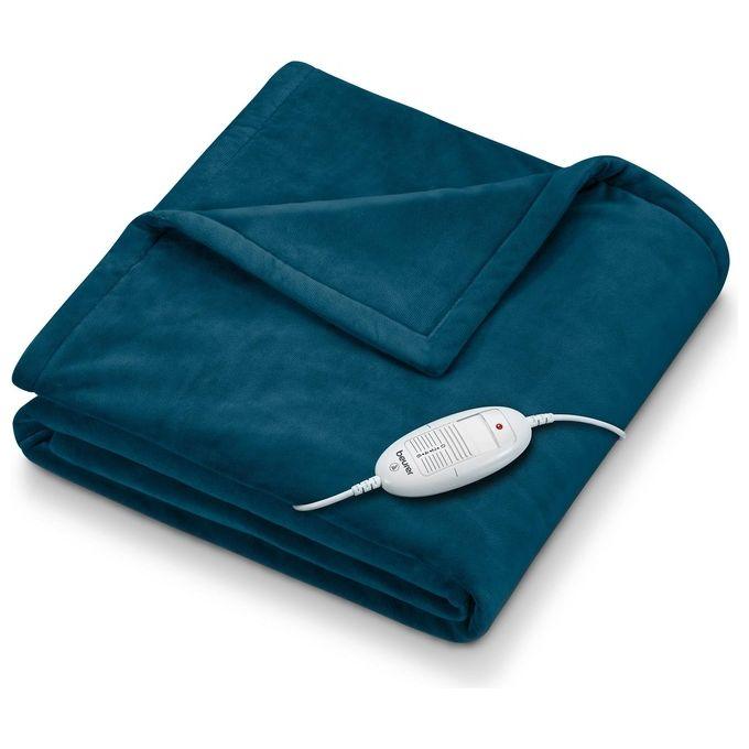 Scaldasonno Beurer 00042108 BENESSERE Hd 75 Cosy Ocean Beurer HD 75 Termocoperta Morbida Coperta Riscaldata, 6 Livelli di Temperatura, Lavabile in Lav
