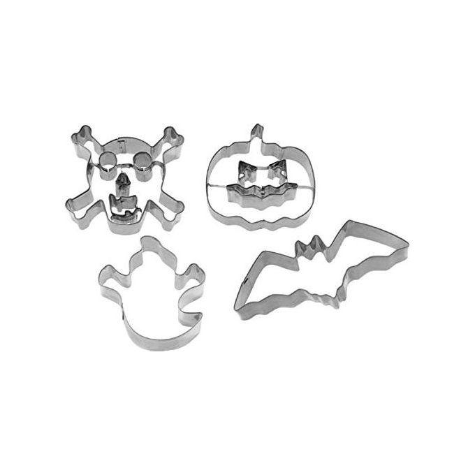 Kaufgut 045879 Confezione 4 Tagliabiscotti Assortiti Halloween